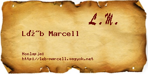 Léb Marcell névjegykártya
